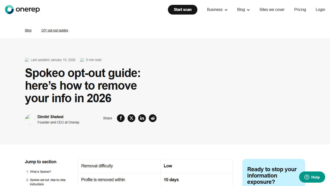 Spokeo Opt-out Guide: Here's How To Remove Your Info In 2026